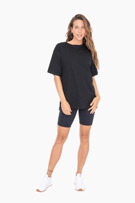 Organic Cotton Boyfriend Tee | Black